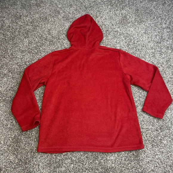Vintage Women’s Fleece Winnie the Pooh Red‎ Embroidered Fleece Hoodie Size XL - Picture 6 of 8